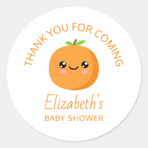 Baby Shower Classic Round Sticker