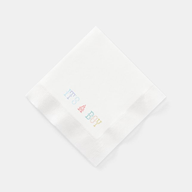 Baby Shower Cocktail Napkins (Corner)