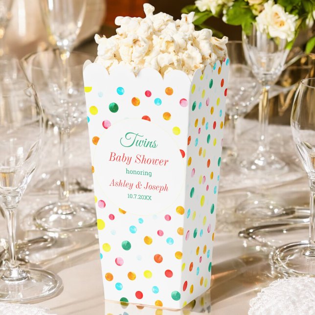 Baby Shower Colourful Unicorn Birthday Confetti Favour Box (Creator Uploaded)