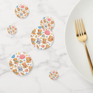Baby Shower Confetti Teddy Bear Table Decor   Cute