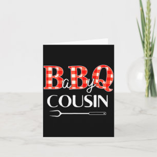 Baby Shower Cousin Bbq Party Cute Matching Family  Card