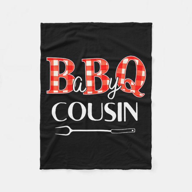 Baby Shower Cousin Bbq Party Cute Matching Family  Fleece Blanket (Front)
