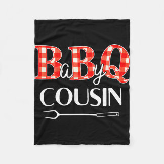 Baby shower cousin bbq party cute matching family  fleece blanket