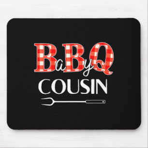 Baby Shower Cousin Bbq Party Cute Matching Family  Mouse Mat