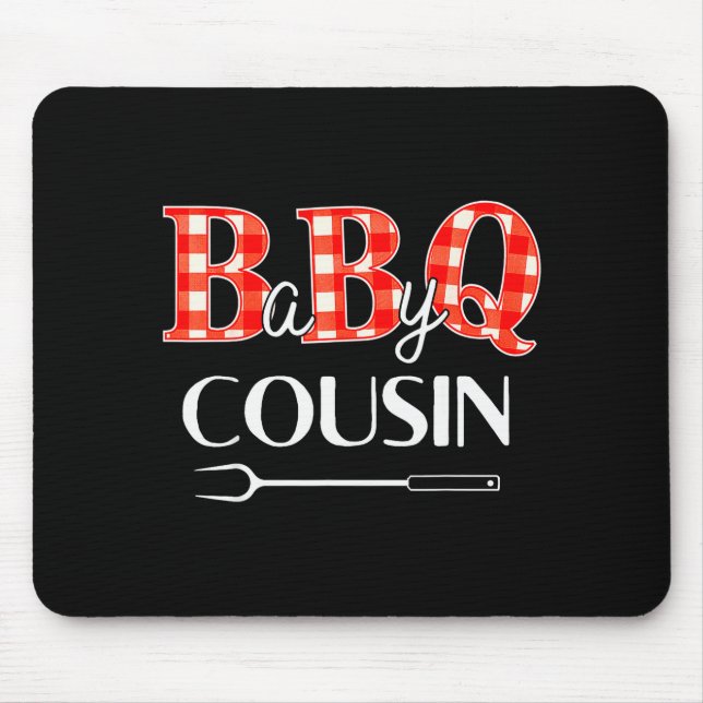 Baby Shower Cousin Bbq Party Cute Matching Family  Mouse Mat (Front)