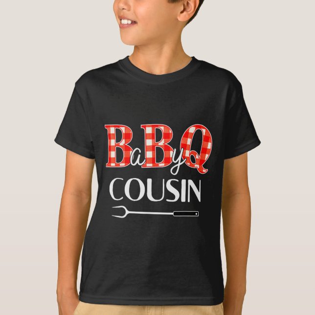 Baby Shower Cousin Bbq Party Cute Matching Family  T-Shirt (Front)