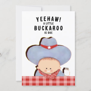 Baby Shower Cowboy Western Invitation