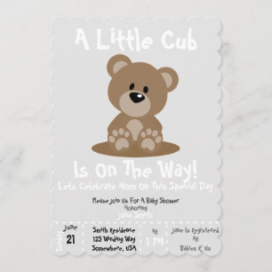 Baby Shower Cub Invite! Invitation
