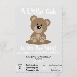 Baby Shower Cub Invite! Invitation