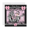 Baby Shower Cute Baby Girl Pink Zebra Lace