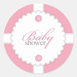 Baby Shower Dantel Girl Sticker