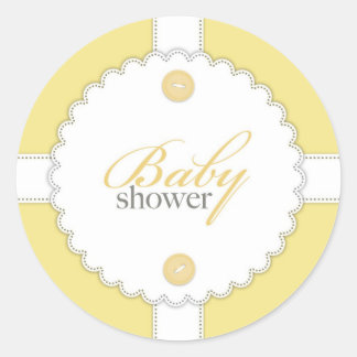 Baby Shower Dantel Neutral Sticker