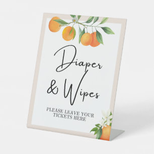 Baby Shower Decorations Neutral Gender Tabletop Pedestal Sign