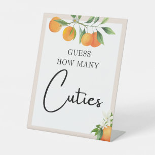 Baby Shower Decorations Neutral Gender Tabletop Pedestal Sign