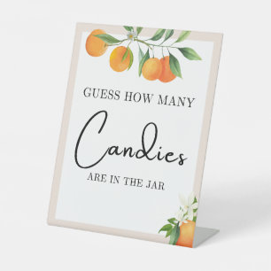 Baby Shower Decorations Neutral Gender Tabletop Pedestal Sign