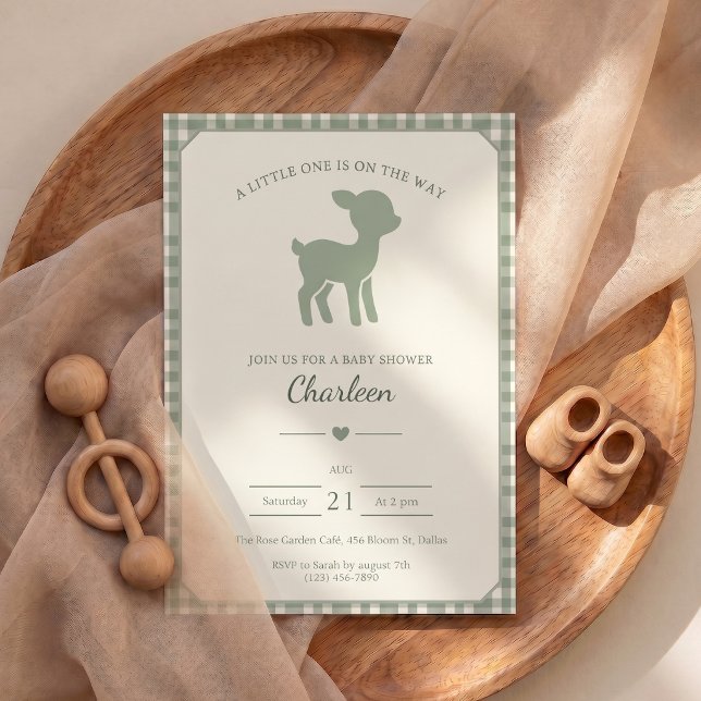 Baby Shower Deer Invitation (Baby Shower Deer Invitation)