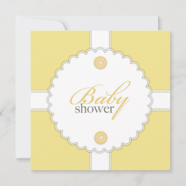 Baby Shower Dental Flat Invitation (Front)
