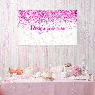 Baby Shower Design Your Own Pink Banner