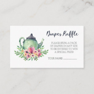 Baby Shower Diaper Raffle Enclosure Card