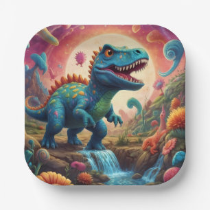  Baby shower Dino-Mite Paper Plate