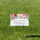 Baby Shower Directional Yard Sign<br><div class="desc">Let everyone know they are headed in the right direction with this beautiful baby shower directional yard sign!</div>