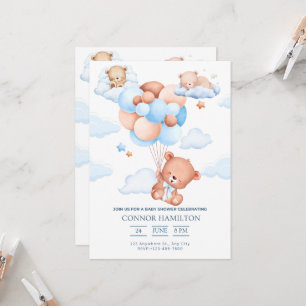 Baby Shower Dreamy Clouds Aesthetic Invitation