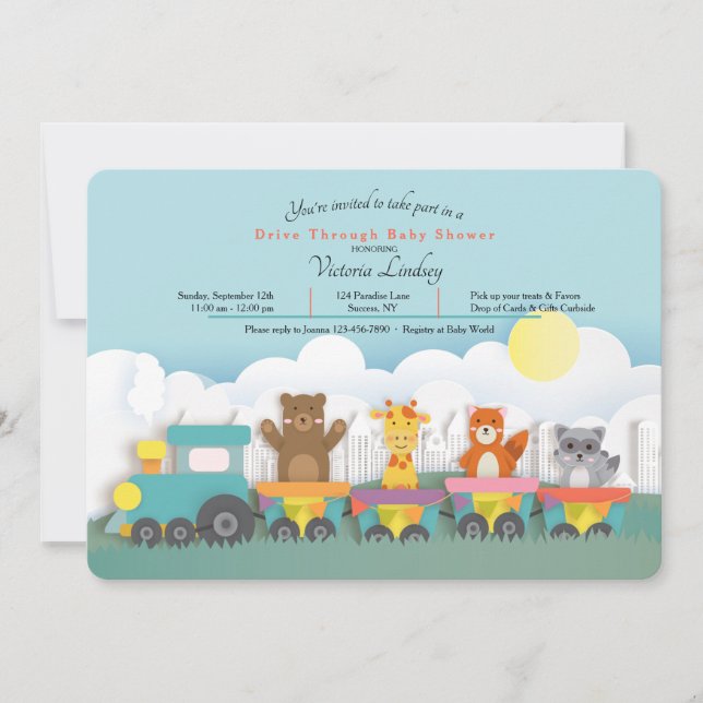 Baby Shower Drive By Invitation (Front)