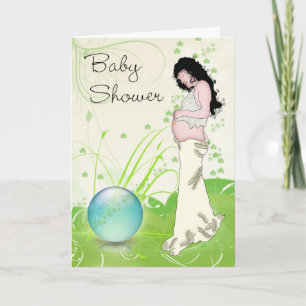 Baby Shower earth mother card
