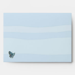 Baby Shower Eastern Tailed Blue Butterfly Envelope