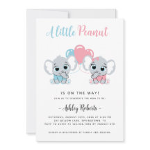 Baby Shower Elephant Gender Neutral Invitation