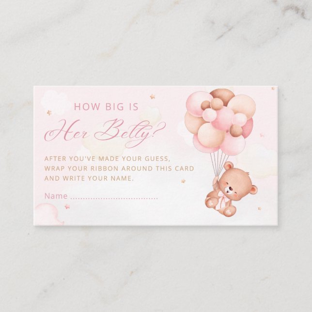 baby shower enclosure card (Front)