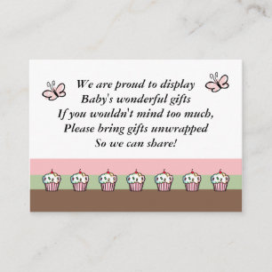 Baby Shower Enclosure Cards