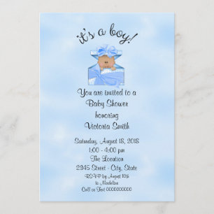 Baby Shower Ethnic Baby Boy Invitation