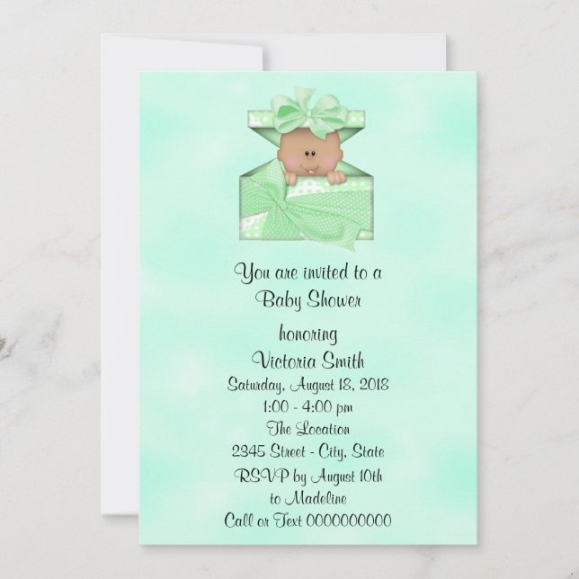 Baby Shower Ethnic Baby Gender Neutral Invitation (Front)