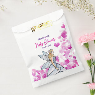 Baby Shower Fairy Princess Pink Hearts Fashion Favour Bags