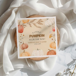 Baby Shower Fall Pumpkin  Napkin
