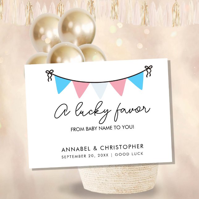 Baby Shower Favor Envelope | A Lucky Favor from  (Creator Uploaded)