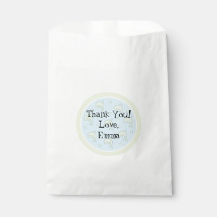 Baby Shower Favour Bag, Blue, Dolphin in a Bubble Bags