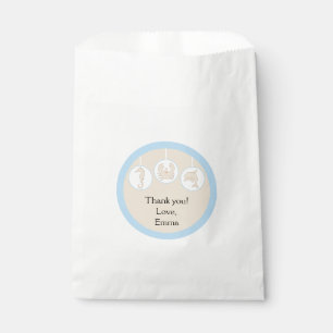 Baby Shower Favour Bag, Under the Sea, Cream/Blue Bags