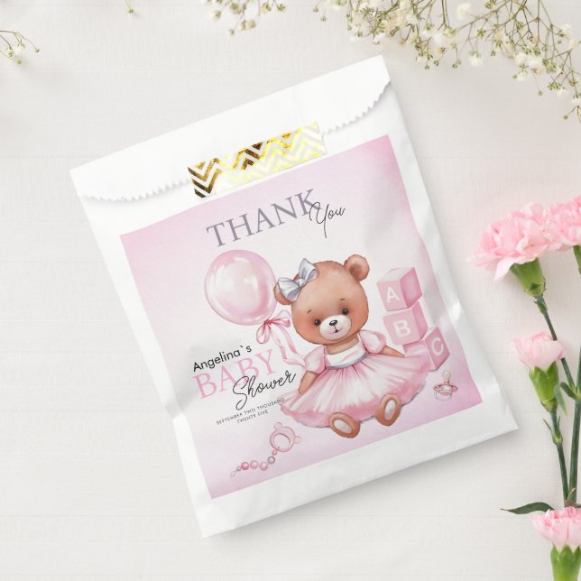 Baby Shower Favour Bags Teddy Bear (Sealed)
