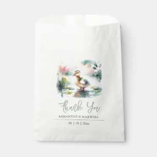 Baby Shower Favour Bags Watercolor Duck