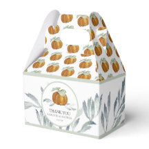 Baby Shower Favour Boxes Fall Little Pumpkin