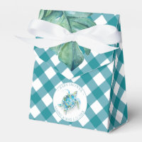Baby Shower Favour Boxes Tropical Sea Turtle