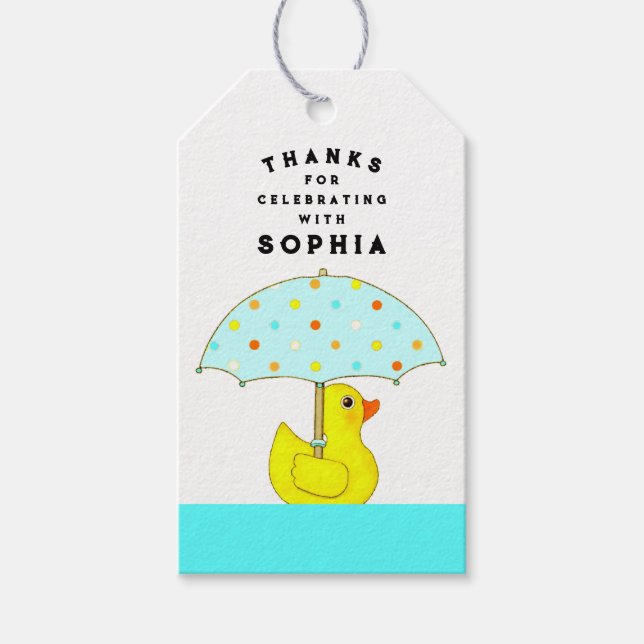 Baby Shower Favours Gift Tags (Front)