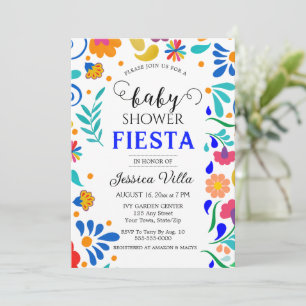 Baby Shower Fiesta Mexican Folk Party Invitation