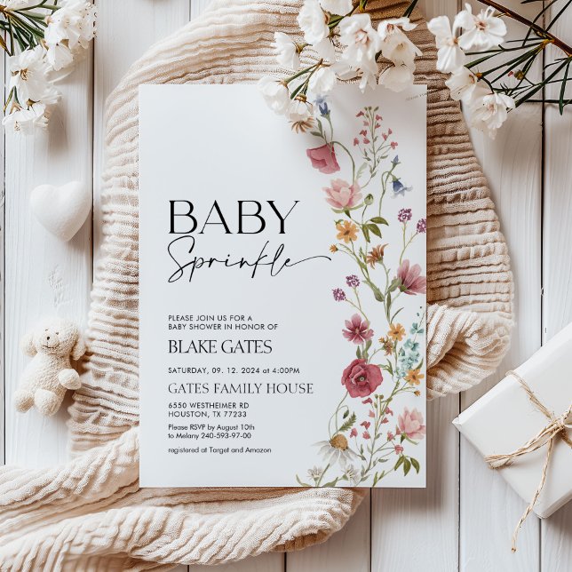 Baby Shower Floral, Baby Sprinkle Invitation  (Creator Uploaded)