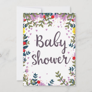 Baby Shower Floral Invite