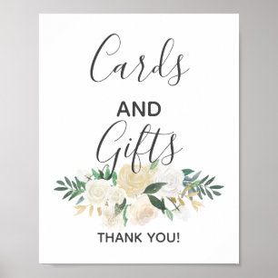 Baby Shower Flowers Cards and Gifts Sign