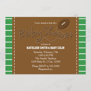 BABY SHOWER FOOTBALL Sports Party Invitation