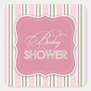 Baby Shower for a Girl Sticker